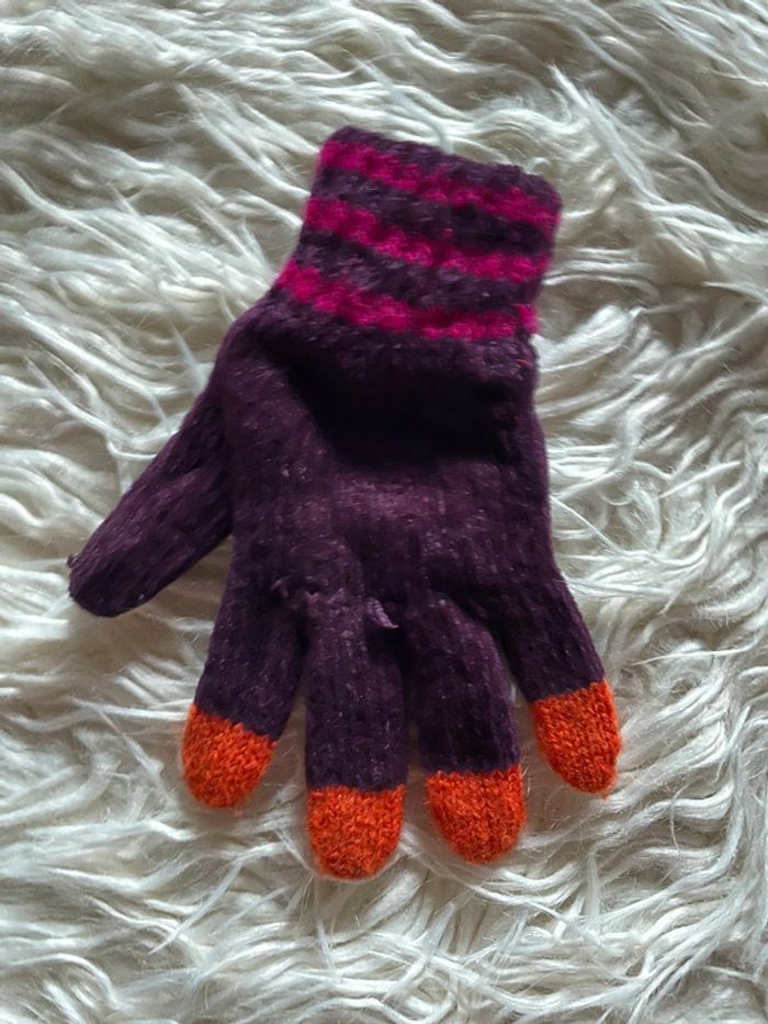 Gants laine 4 ans fille - photo numéro 2