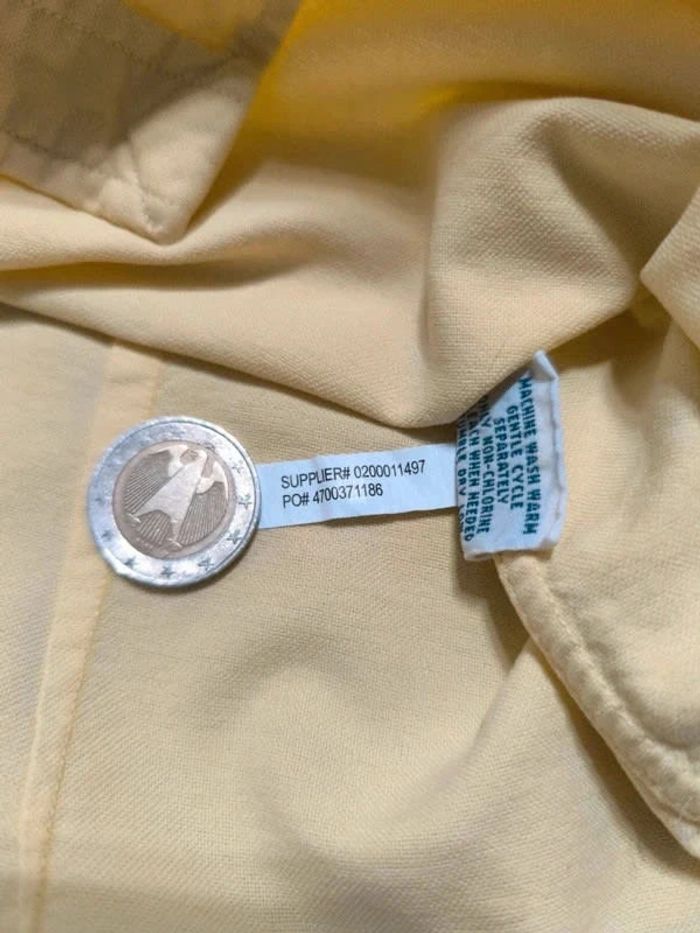 Chemise Ralph Lauren - Custom Fit - Logo brodé gris - Jaune - Taille XL - photo numéro 11