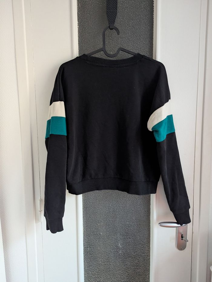 Sweat fila noir et bleu taille 36 s - photo numéro 3