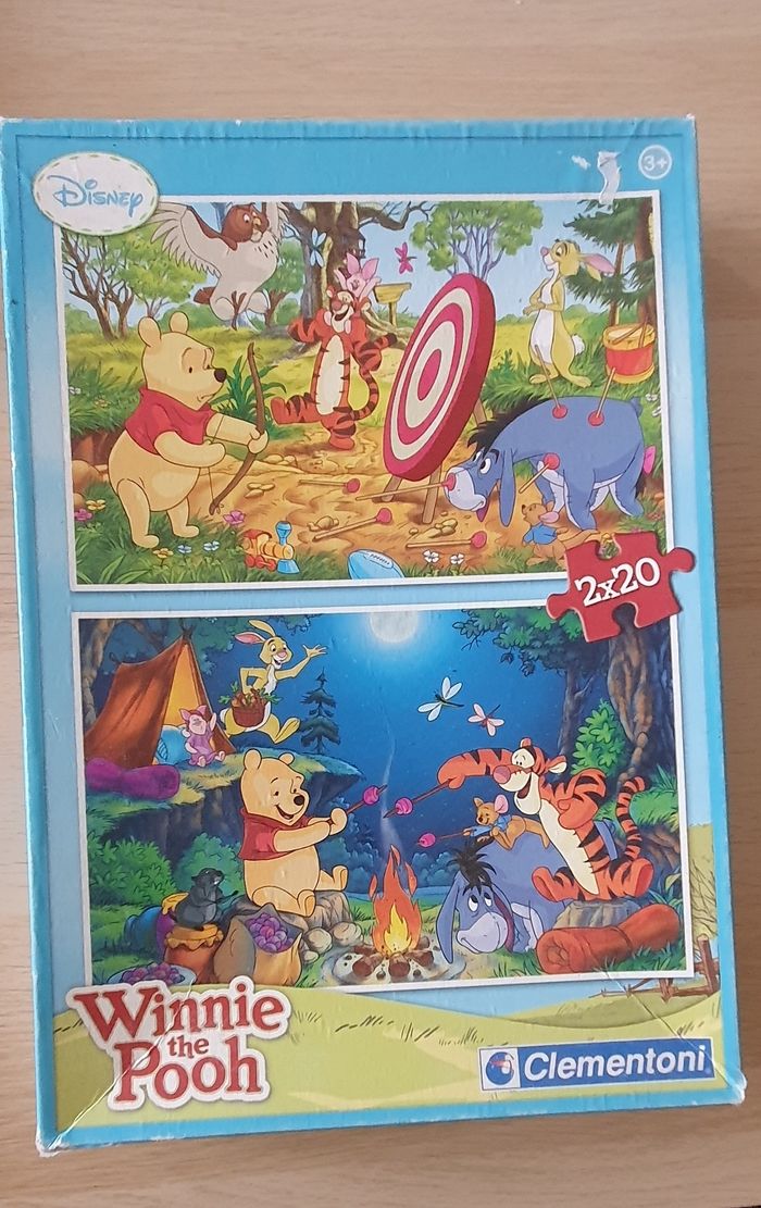 Puzzle 2x20 pièces Winnie l'Ourson