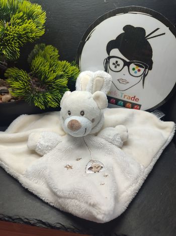 Ours nicotoy simba doudou carré blanc capuche lapin oiseau costume Cage Plat