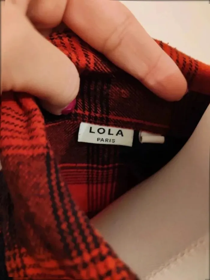 Chemise robe à carreaux Lola Paris taille 40 - photo numéro 10