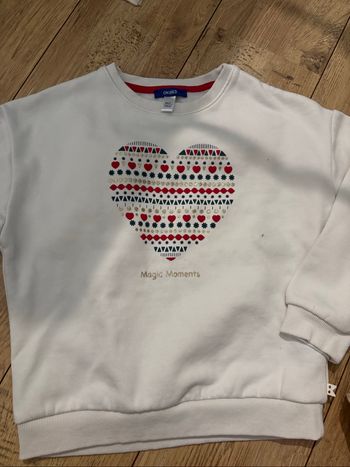 Sweat cœur 8 ans