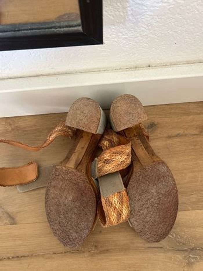 Talons Mjus argenté et marron - photo numéro 3