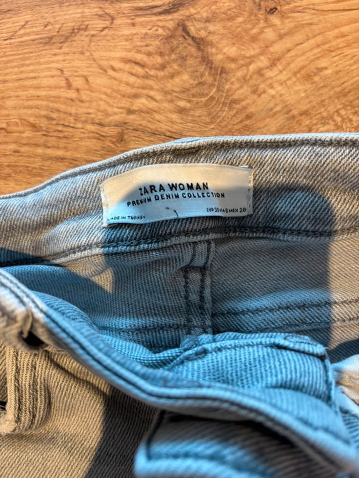 Jeans slim gris Zara taille 38 - photo numéro 2