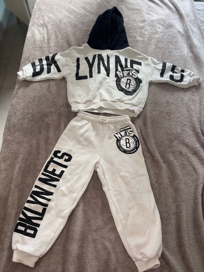 Ensemble ZARA sweat à capuche + bas - photo numéro 2