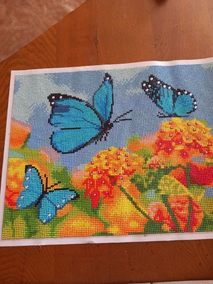 Diamond painting 30x40 fait