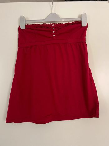 Top bustier rouge