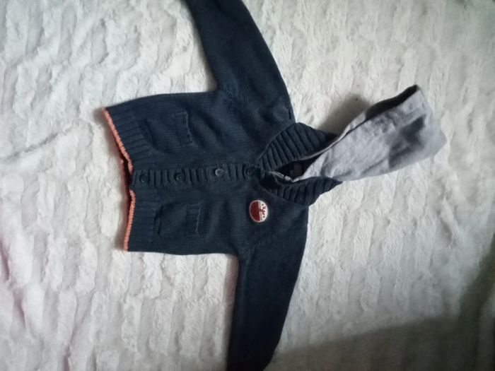 Gilet en laine bébé garçon 6 mois grain du blé - photo numéro 6