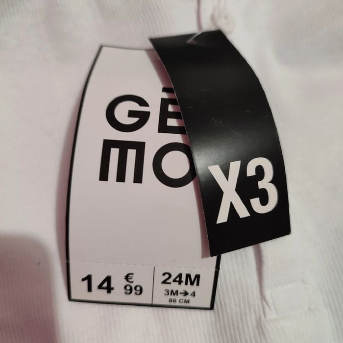 Lot de 3 sous-pull en coton pour enfant de 24 mois, Gémo - photo numéro 3