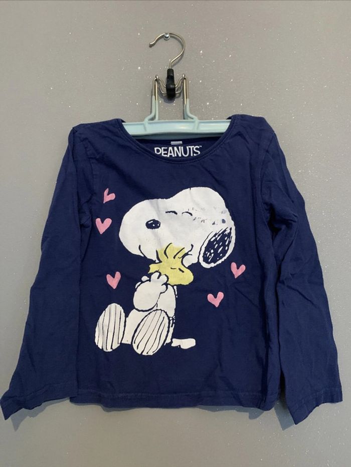Haut Tshirt manches longues Snoopy Peanuts 2021 T3-4 ans
