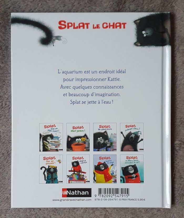 Livre pour enfants "Splat va à l'Aquarium" (3-5 ans) / Nathan - photo numéro 2