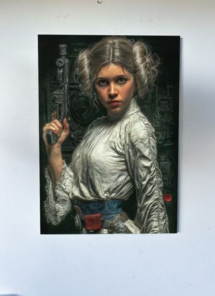 Poster métallique 30cm x 42cm Starwars + aimant mural fourni.