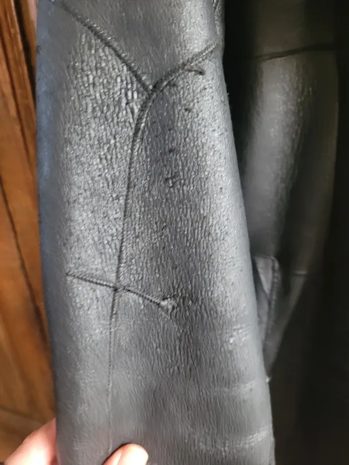 Manteau vintage cuir - photo numéro 8
