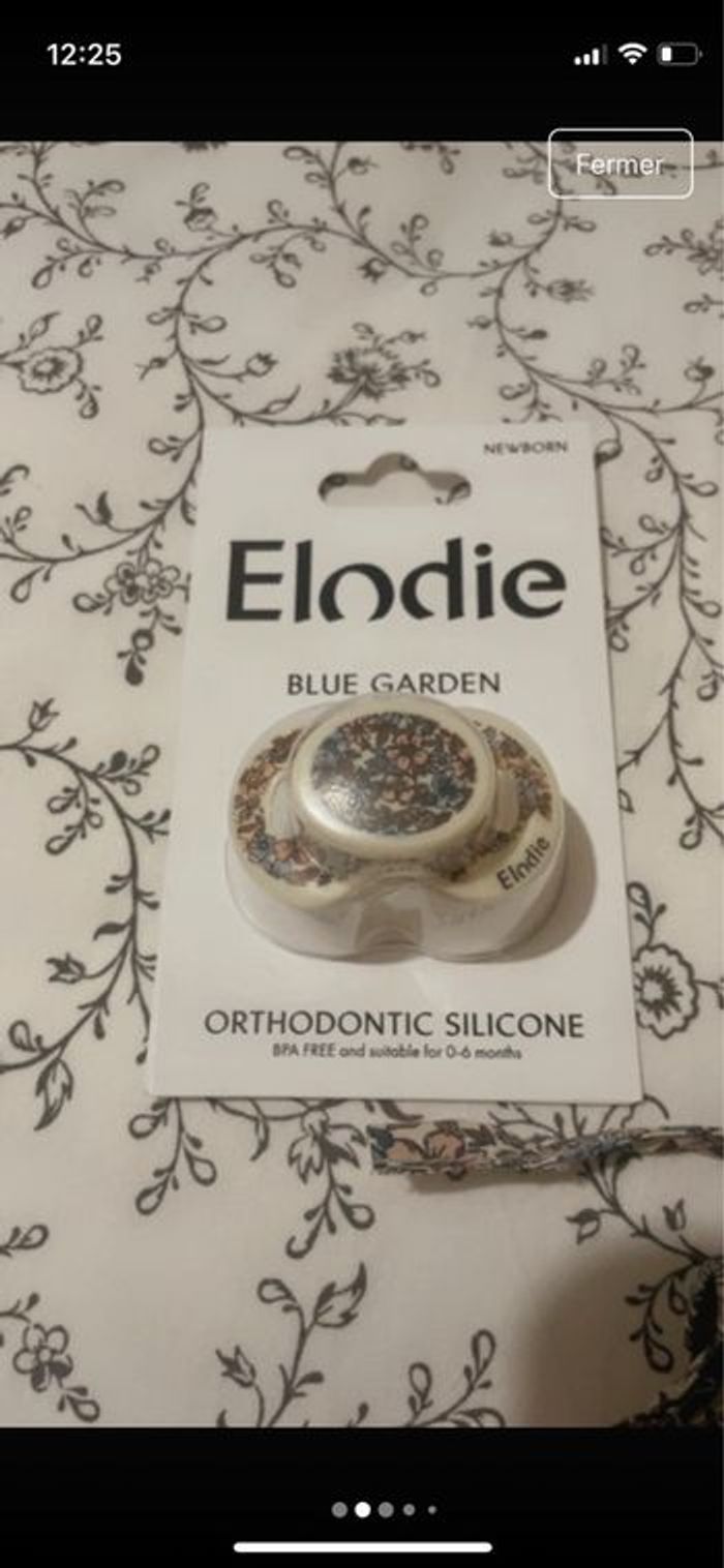 Combinaison + bonnet + Tétine Blue Garden - photo numéro 7