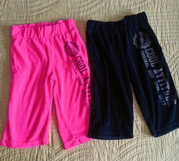 Lot de 2 pantacourts velours 8 ans