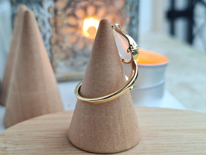 Bague Ouverte en forme de tulipe, Rose, pour femme Cadeau pour elle, Ajustable - photo numéro 4