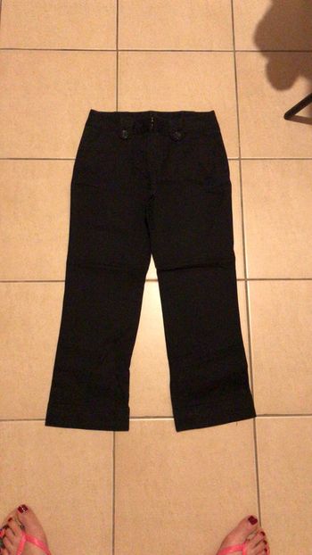 Pantacourt camaïeu noir