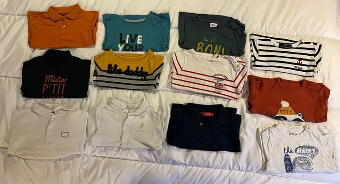 Lot de tee shirts ML 18M