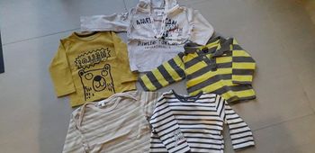 Lot de 5 tee-shirts manches longues 12 mois