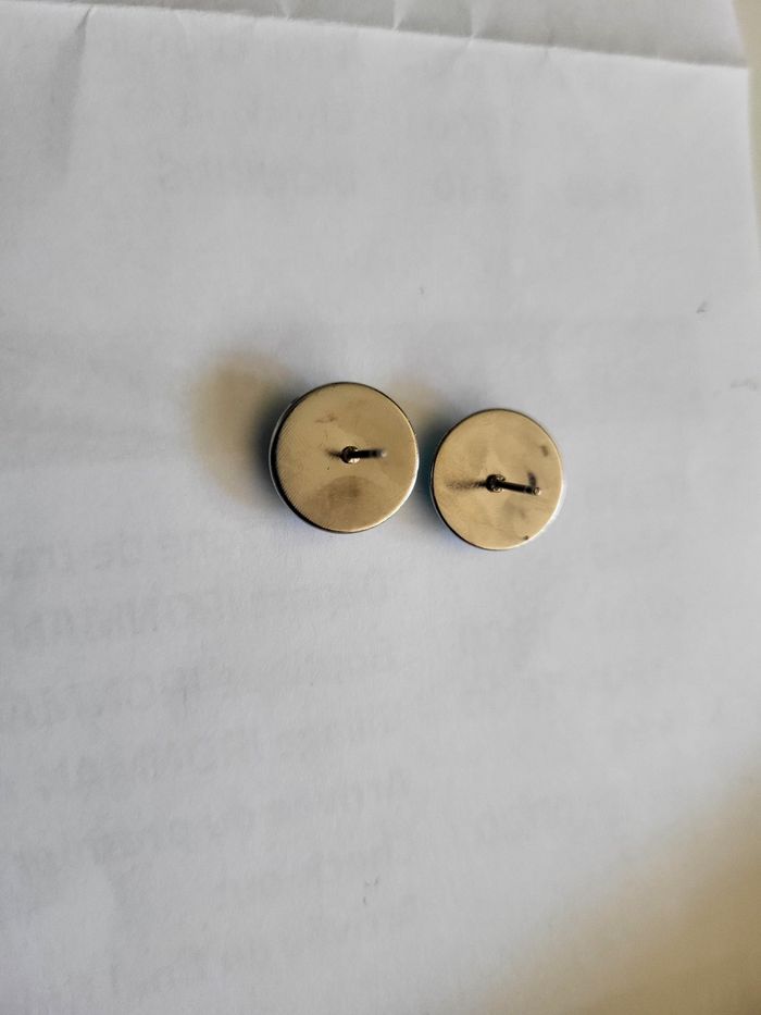 Boucles d'oreilles bleues - photo numéro 5