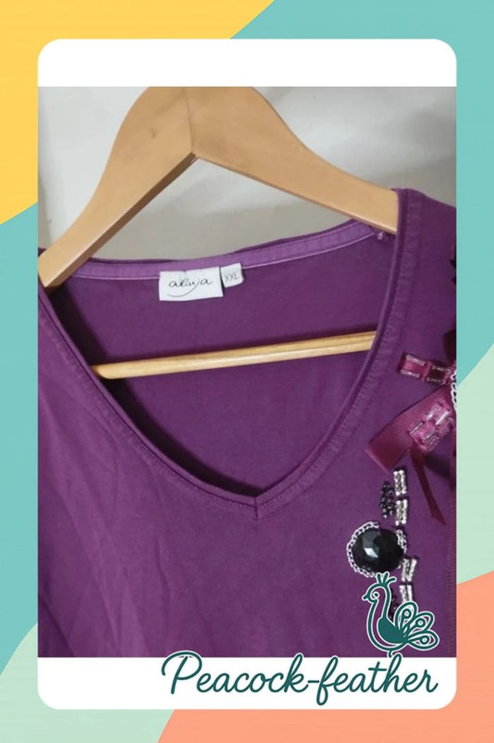 Haut violet 44 - photo numéro 6