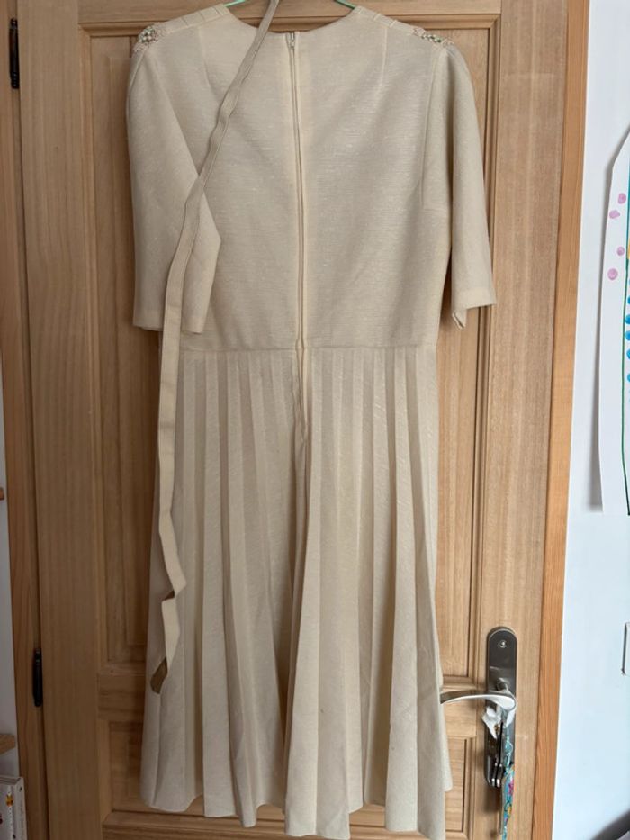 Robe vintage ancienne 38-40 avec ceinture - photo numéro 4