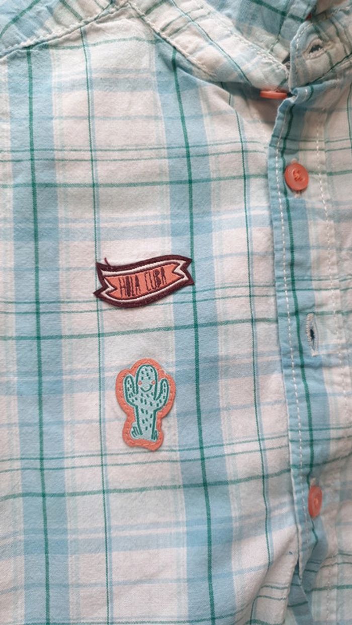Chemise tisaia motif carreau - photo numéro 3