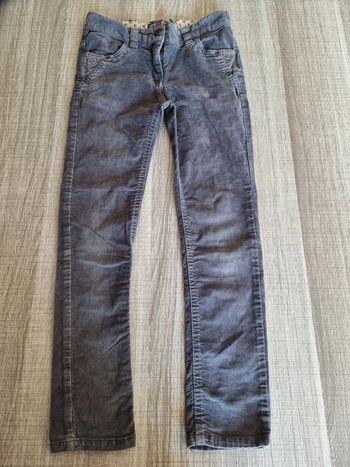 Pantalon velours gris Orchestra 8 ans