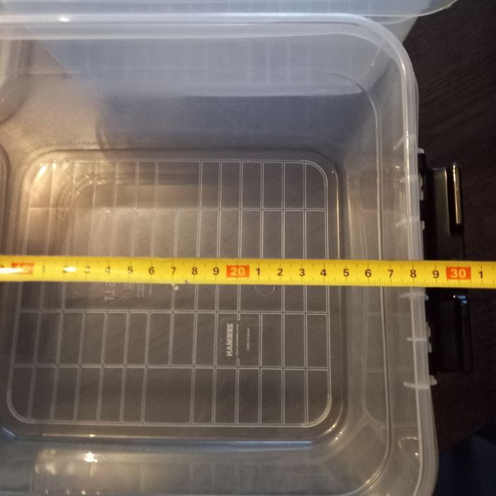 2 x boîtes de rangement en plastique - photo numéro 4