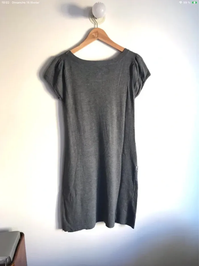 Robe pull toute douce manches courtes taille M - photo numéro 6