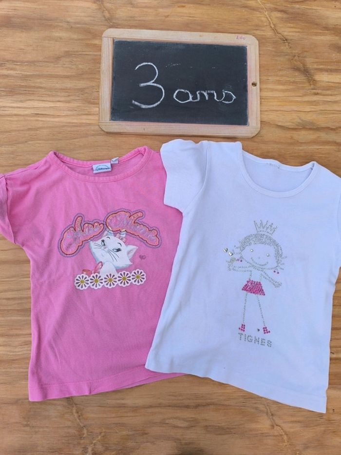 Lot de 2 t-shirts taille 3 ans en bon état