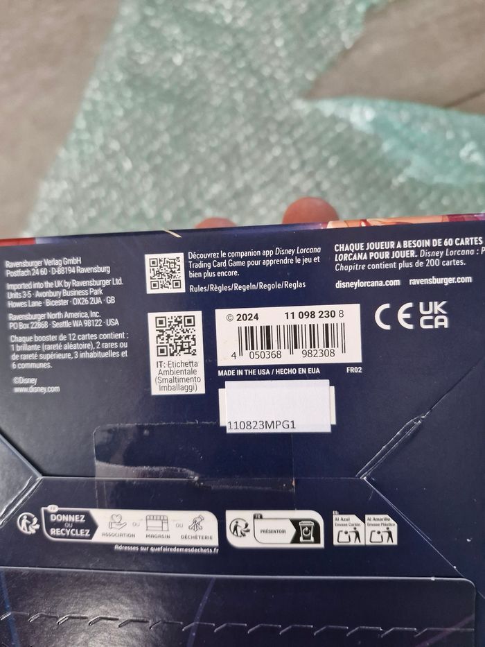 Disney lorcana display chapitre 1 second print fr02 - photo numéro 3