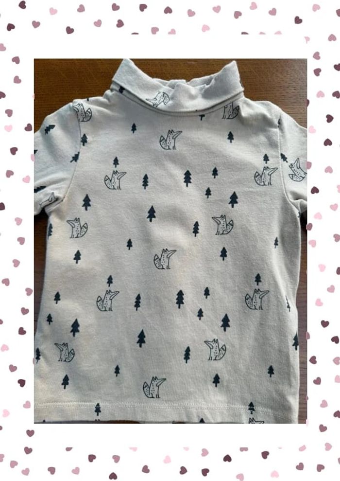 Sous pull beige Kiabi 6 mois - photo numéro 4