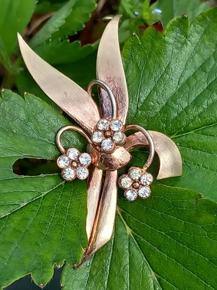 Broche vintage doree - photo numéro 7