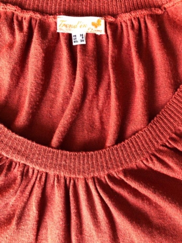 Pull long et fin rouille Etam taille 36