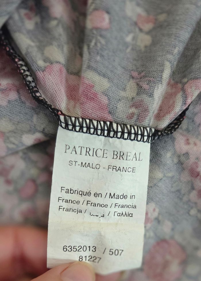 Robe Patrice Bréal Made in France 🌸 – fleurie noire et rose – coupe fluide – excellent état - photo numéro 10