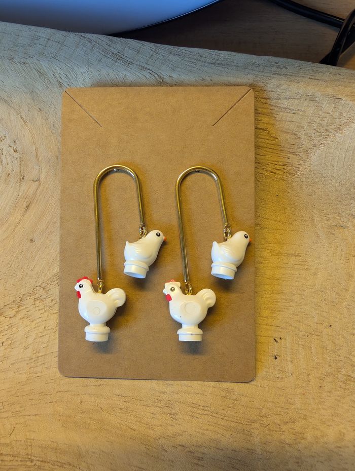 Boucle d'oreille cocotte