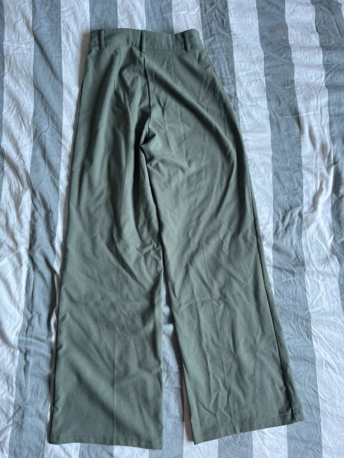 pantalon wide leg kaki jennyfer - photo numéro 2