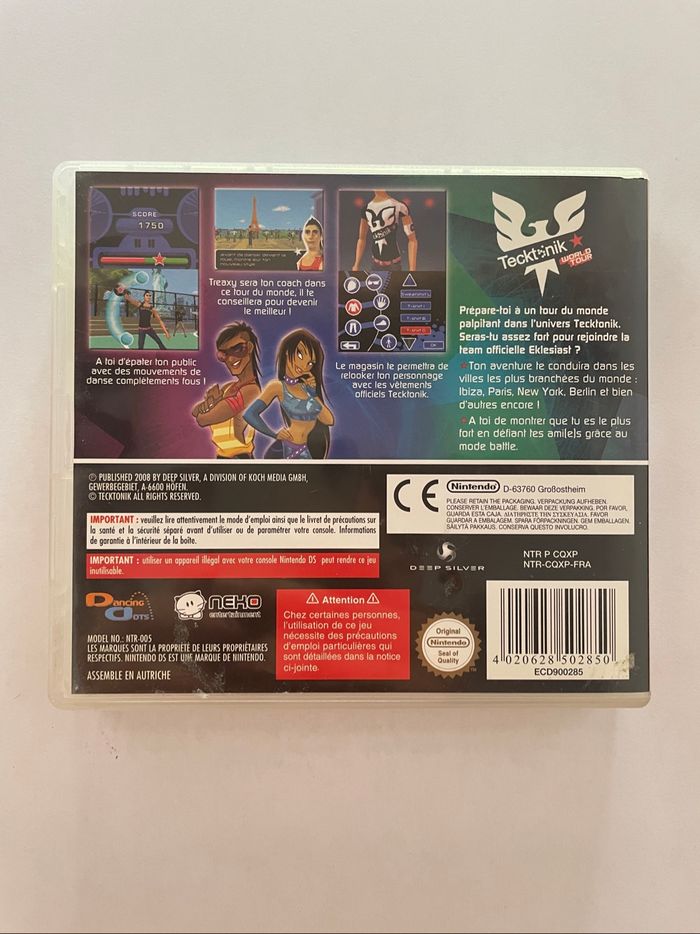 Jeu Nintendo DS Tecktonik - photo numéro 2