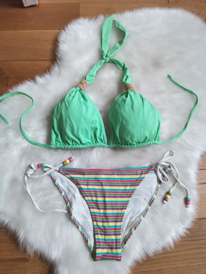 Ensemble bikini maillot de bain 2 pièces Vintage