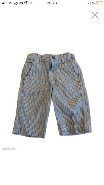 Bermuda garçon taille 3 ans
