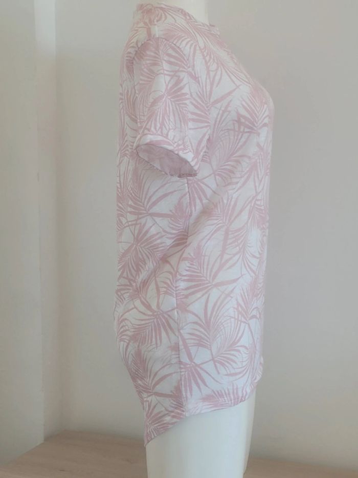 Thsirt col rond manches courtes feuilles XS 34 Primark - photo numéro 5