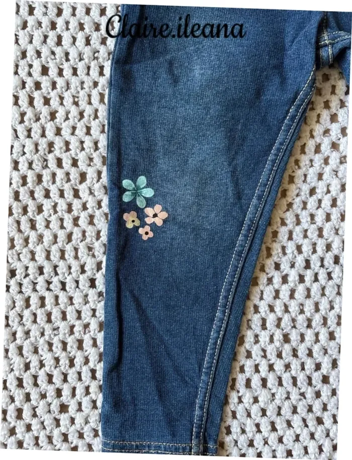 🛑 pantalon jean élastique 🛑 18 mois - photo numéro 4