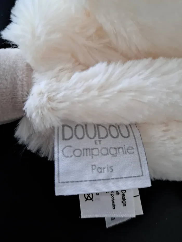 Doudou Lapin Bonbon Taupe 🐰 - photo numéro 4
