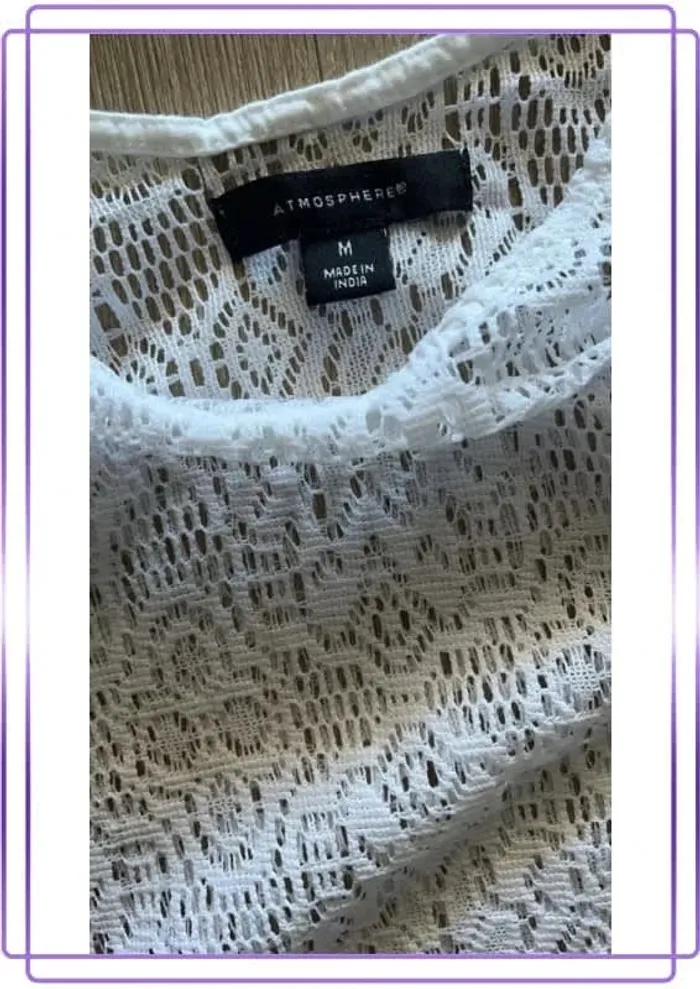 Robe de plage tunique blanche - photo numéro 3