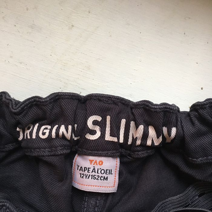 281 - Pantalon chino bleu marine/noir garçon - photo numéro 4