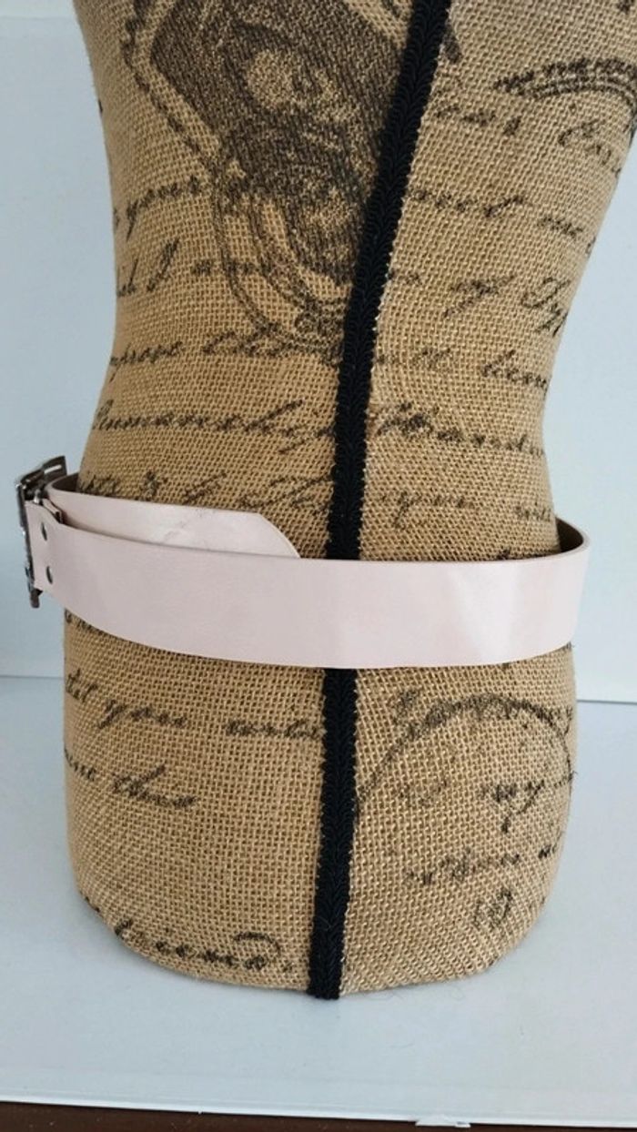 Ceinture rose boucles argenté 90 cm - photo numéro 3