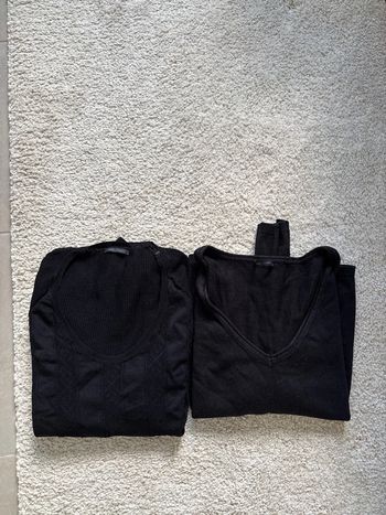 Lot de 2 pulls légers noirs IKKS taille XS