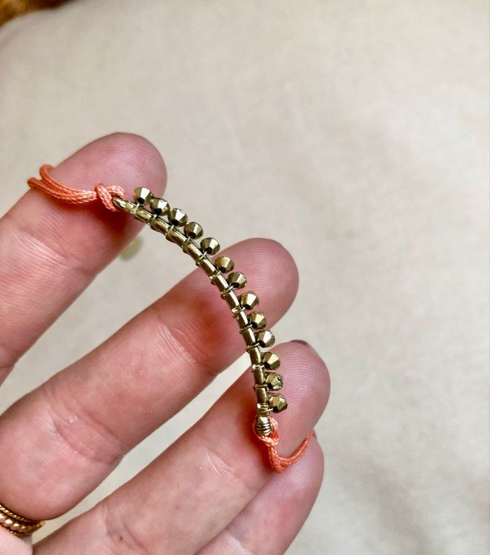 💜 Bracelet orange & doré Bala boosté 💜 - photo numéro 5